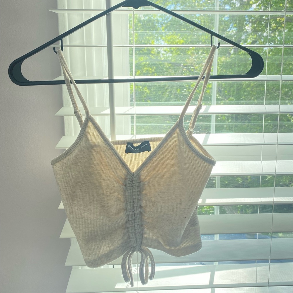 WhiteFox beige crop top